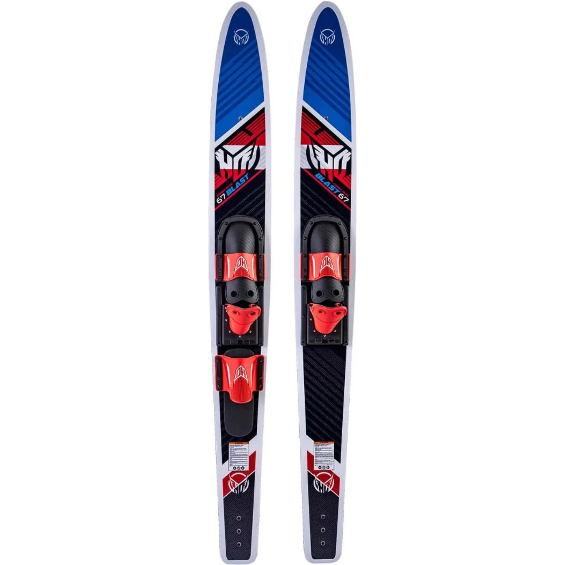 2026 HO Sports Blast Combo Waterskis HS & RTS H22BL - Black / Blue / Red